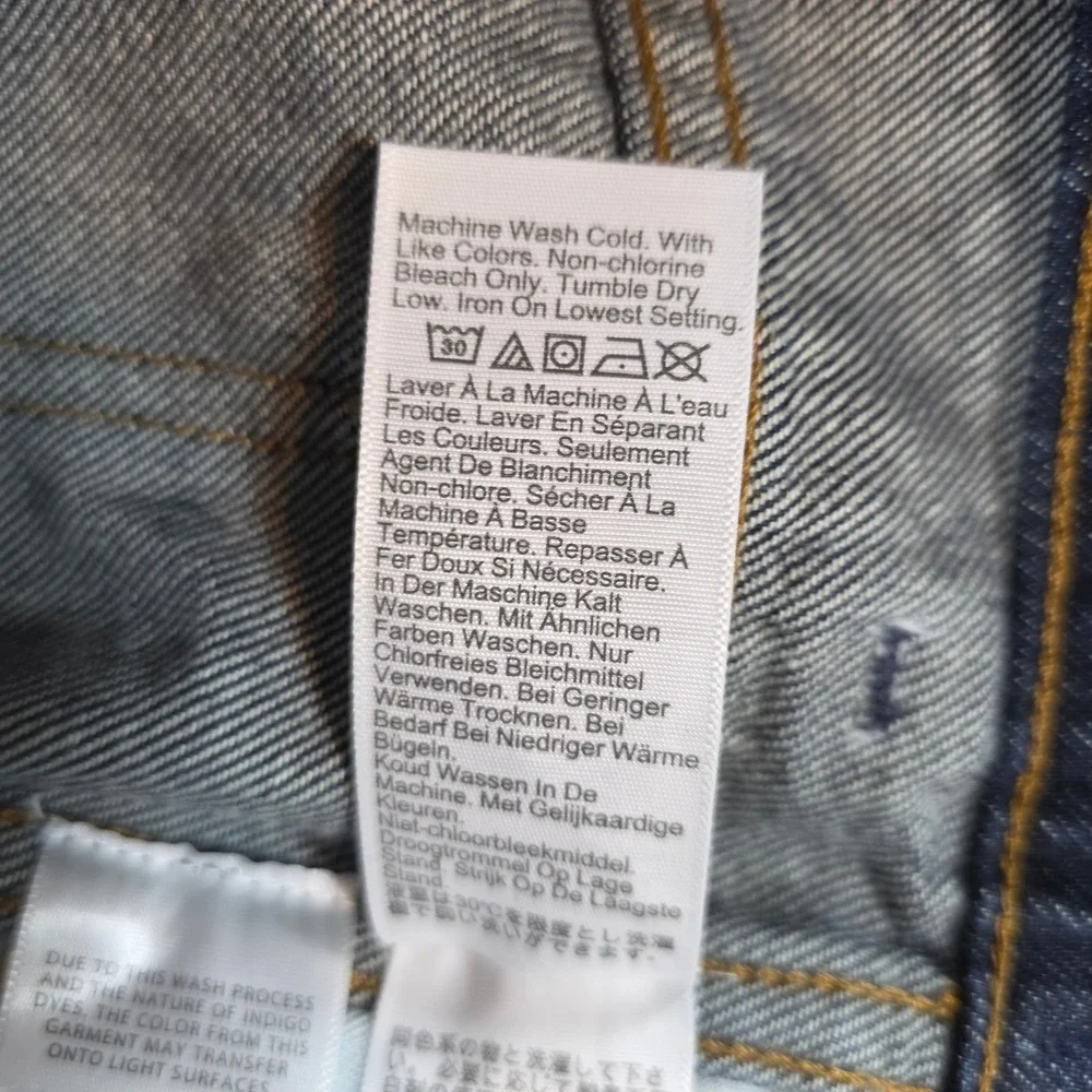 Benjamin Talley Smith 27 Madewell Women Coolidge Indigo Wide Leg Low Rise Jeans